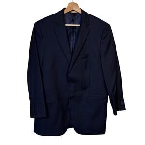 Brooks Brothers 1818 Madison Estrato Blazer Sz 40S Pinstripe Wool Professional